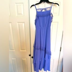 Maxi dress kids size 12 periwinkle blue